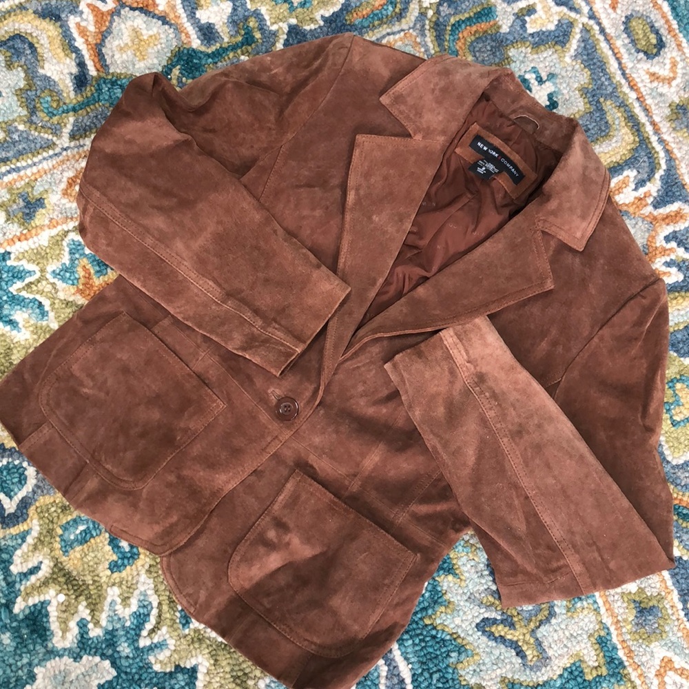 100% leather New York and Co. jacket LIKE NEW!